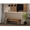 Manhattan Comfort Rectangle NoMad 67.91 Dining Set of 3 in Nature, 67.91 W, 32.48 L, 29.92 H, MDF, Nature 126GMC77 - alternate 9